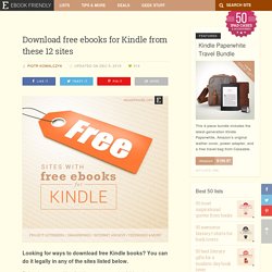 Download free ebooks for Kindle from these 12 sites