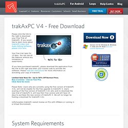 trakAxPC - Free Music and Video PC Software