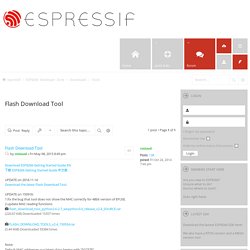 Flash Download Tool - ESP8266 Developer Zone