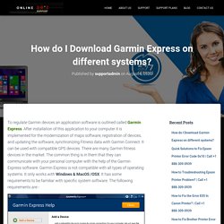 How do I Download Garmin Express on different systems?