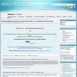 Download BB FlashBack Express for Windows 7 free