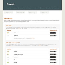 fmod - interactive audio middleware