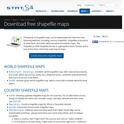 Download free shapefile maps