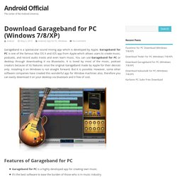Download Garageband for PC (Windows 7/8/XP)