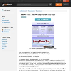 PHP Script - PHP Glitter Text Generator