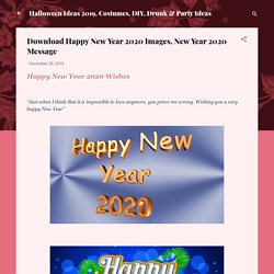 Download Happy New Year 2020 Images, New Year 2020 Message