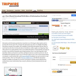 45+ Free Ebook Download Web Sites of Information Overload