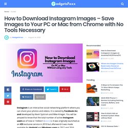How to Download Instagram Images with No Tools Necessary