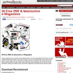 20 Free PDF & Interactive e-Magazines