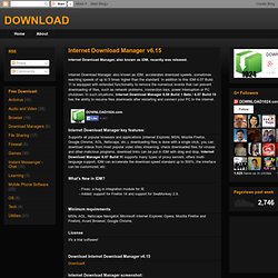 Internet Download Manager v6.15