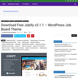 Download Free Jobify v3.1.1 – WordPress Job Board Theme - Download Free Themes