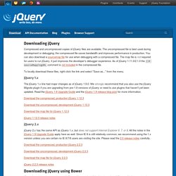 Downloading jQuery