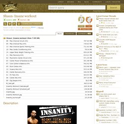 Download Shaun T - Insanity workout Torrent