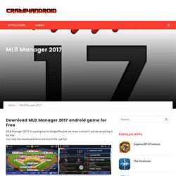 Download MLB Manager 2017 Android for Free