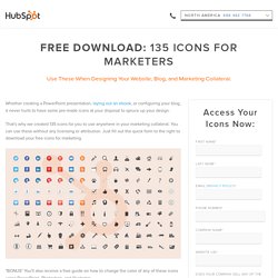 Download 135 Free Icons For Use In Your Marketing Campaigns