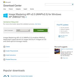 MICROSOFT IMAGE MASTERING API V2 DOWNLOAD XP