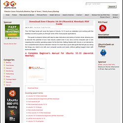 Download Free Ubuntu 10.10 (Maverick Meerkat) PDF Guide 