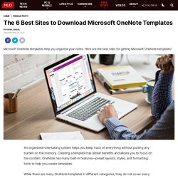 The 6 Best Sites to Download Microsoft OneNote Templates