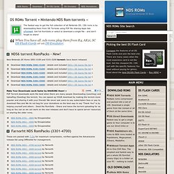 Download Nintendo NDS Rom torrents »