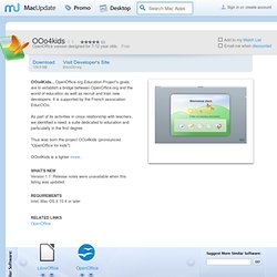 Download OOo4kids for Mac - OpenOffice version designed for 7-12 year olds