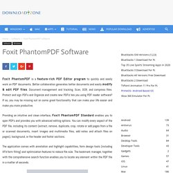 Download Foxit PhantomPDF Editor Software To Manage PDF Documents