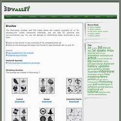 PS Brushes & PSP tubes