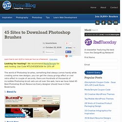 45 Sites to Download Photoshop Brushes