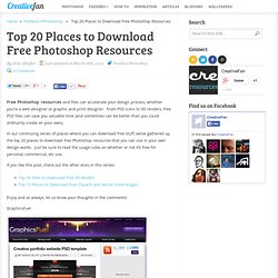 Top 20 Places to Download Free Photoshop Resources