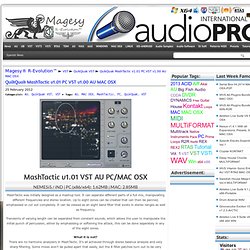 QuikQuak MashTactic v1.01 PC VST v1.00 AU MAC OSX