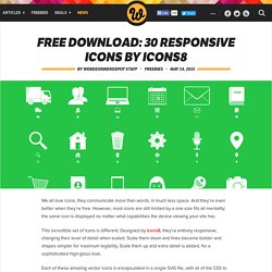 Free download: 30 responsive icons by icons8