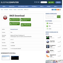 Bleeping Computer Downloads: RKill