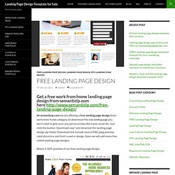 Free landing page design download from semanticlp.com