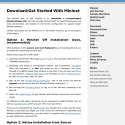 Download/Get Started with Mininet - Mininet