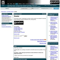 Guster : Free Music : Free Audio
