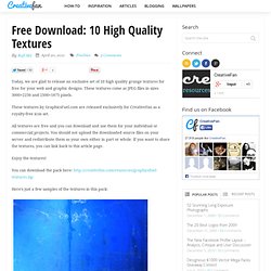 Free Download: 10 High Quality Textures