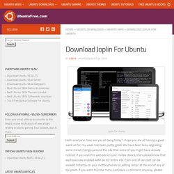 Download Joplin For Ubuntu - Ultimate Evernote Alternative