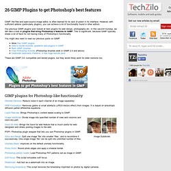 Download useful, free GIMP plugins