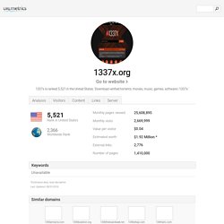 www.1337x.org - Download verified torrents