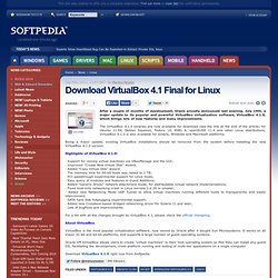 Download VirtualBox 4.1 Final for Linux