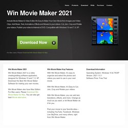 Win Movie Maker 2021 Free Download - Best Windows Movie Maker Software 2021