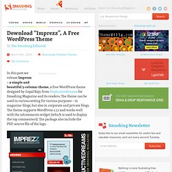 Download "Imprezz", A Free WordPress Theme - Smashing Magazine