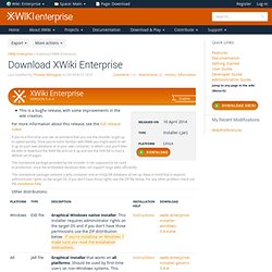 Download XWiki Enterprise (Main.Download) - XWiki