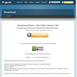 Download Zoom | Experience the slide library | 30-day free trial