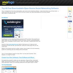 Top 40 Free Downloadable Open Source Social Networking Software