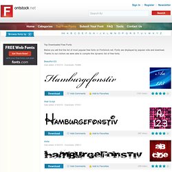 Top Downloaded Free Fonts - Fontstock.net