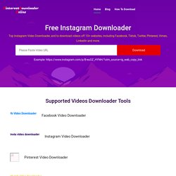 Download Instagram Video Online FreeInstagram Video Downloader