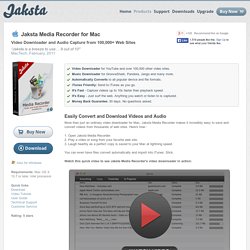 Jaksta Media Recorder for Mac