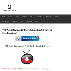 YTD Video Downloader Pro 5.8.6.0.1 Crack & Keygen Free Download