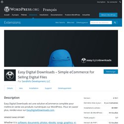 Easy Digital Downloads – Simple eCommerce for Selling Digital Files – Extension WordPress