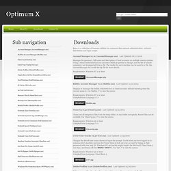 Optimum X Downloads - Freeware Utilities